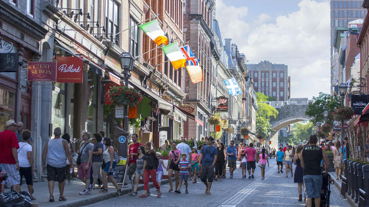Pedestrian street in Old Québec