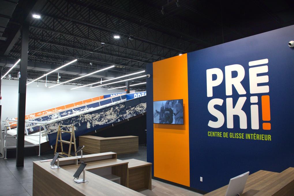 Préski - Overview of the indoor ski center
