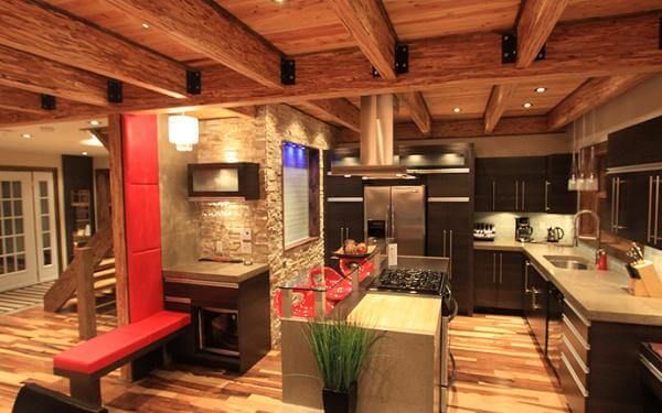 Hébergement Stoneham Condos - interior kitchen condo