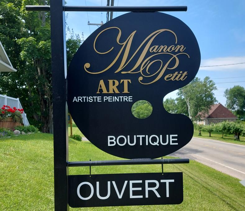 Boutique Manon Petit Art - Enseigne Manon Petit Art