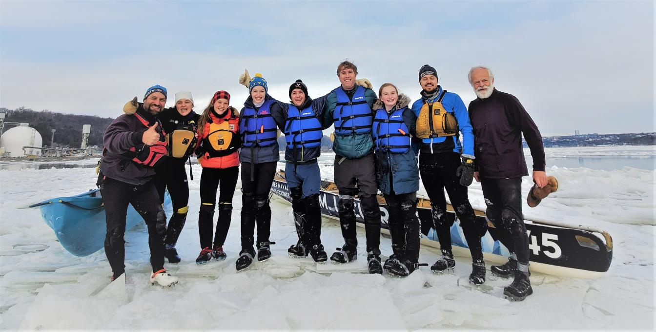 Canot à glace Expérience - Une initiation au canot à glace en famille
