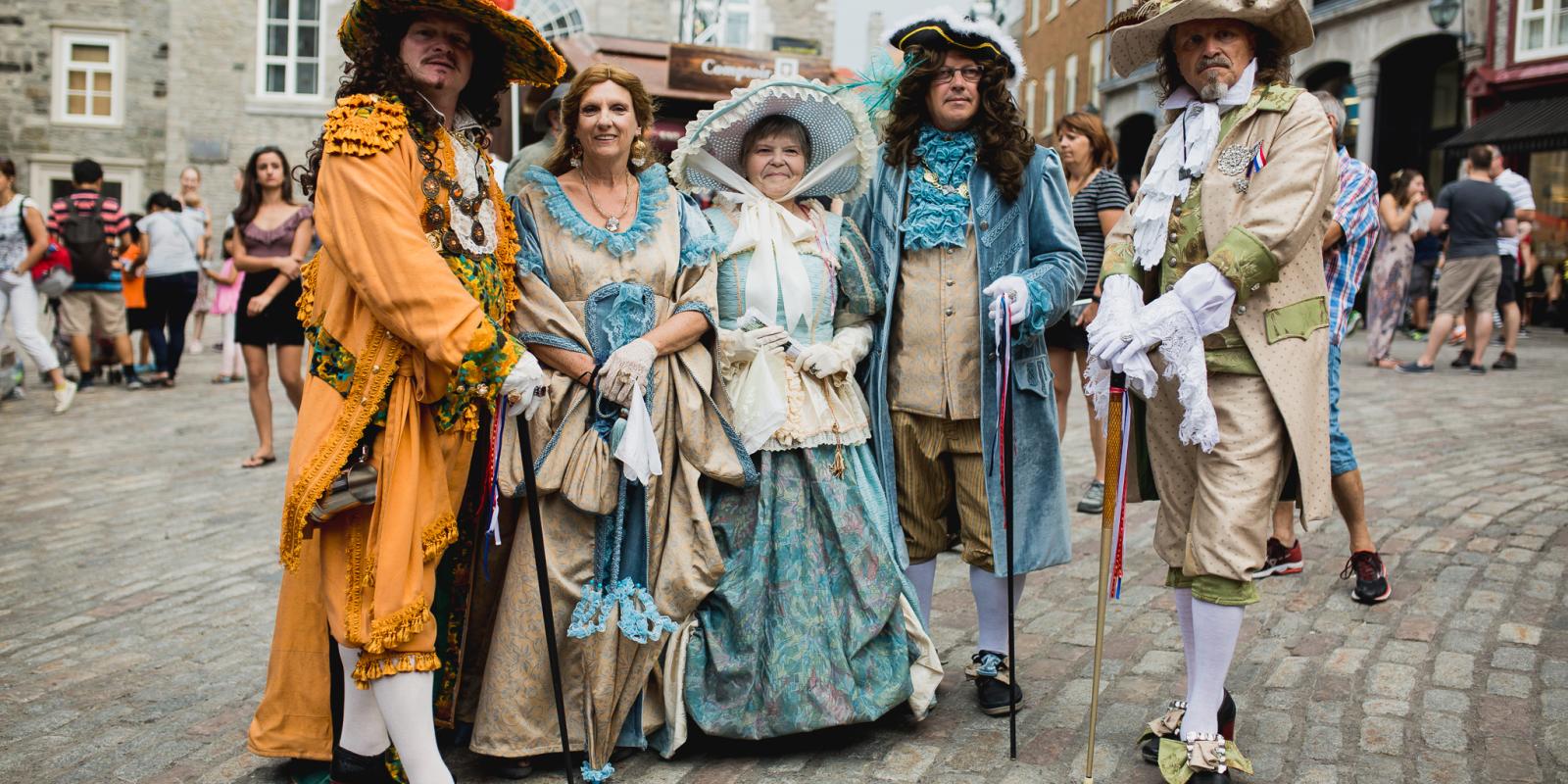 New-France Festival Characters at Place Royale